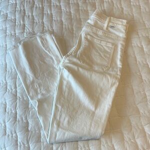 Women's White Mother Jeans
